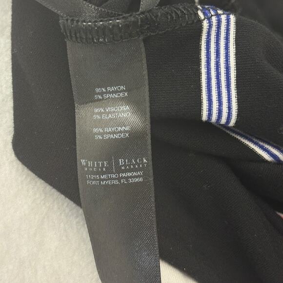 WHBM Convertible Multi-color Stripe Maxi Skirt/Dress Black Size S - Picture 4 of 9